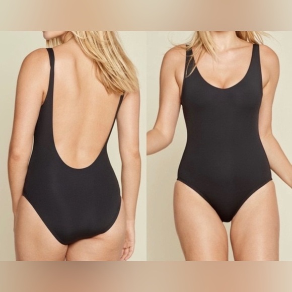 Andie Swim The Ibiza One-Piece in Black Eco Ribbed Size XL - Picture 1 of 7